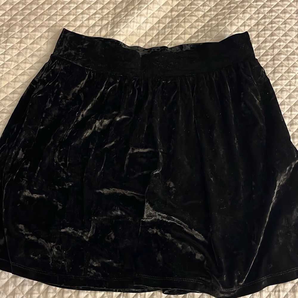 Black Velvet Skirt